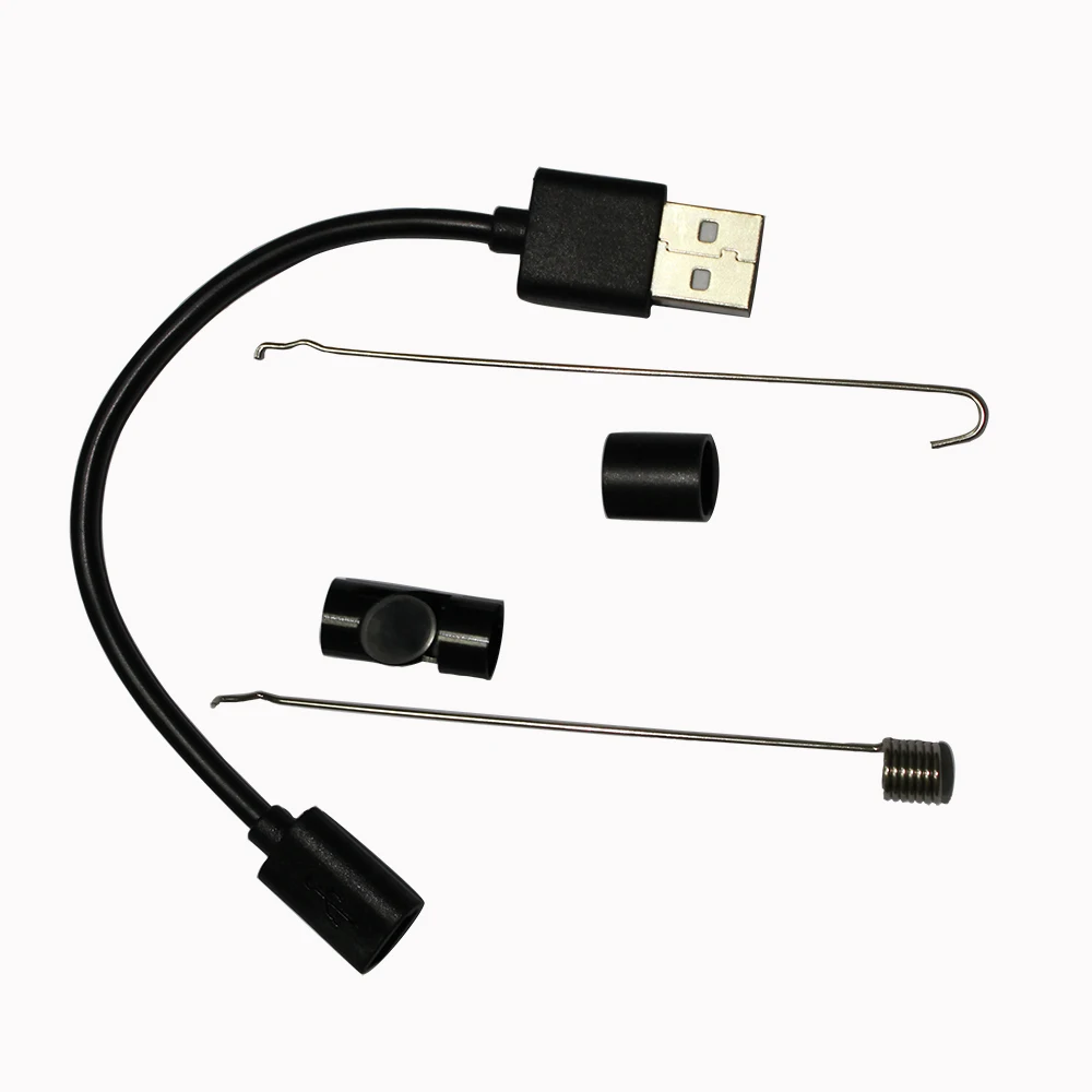 Камера эндоскоп с объективом 7 мм OTG USB водонепроницаемая Ip67 кабель 1 м