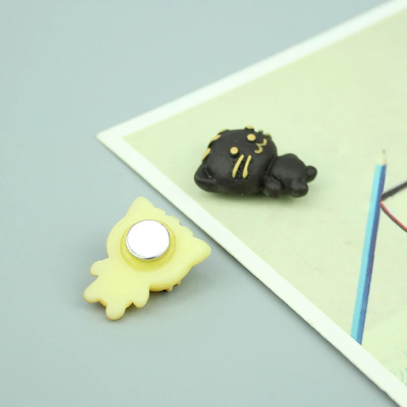 1 шт. имитация печенья кошка магниты на холодильник полимерный материал животные