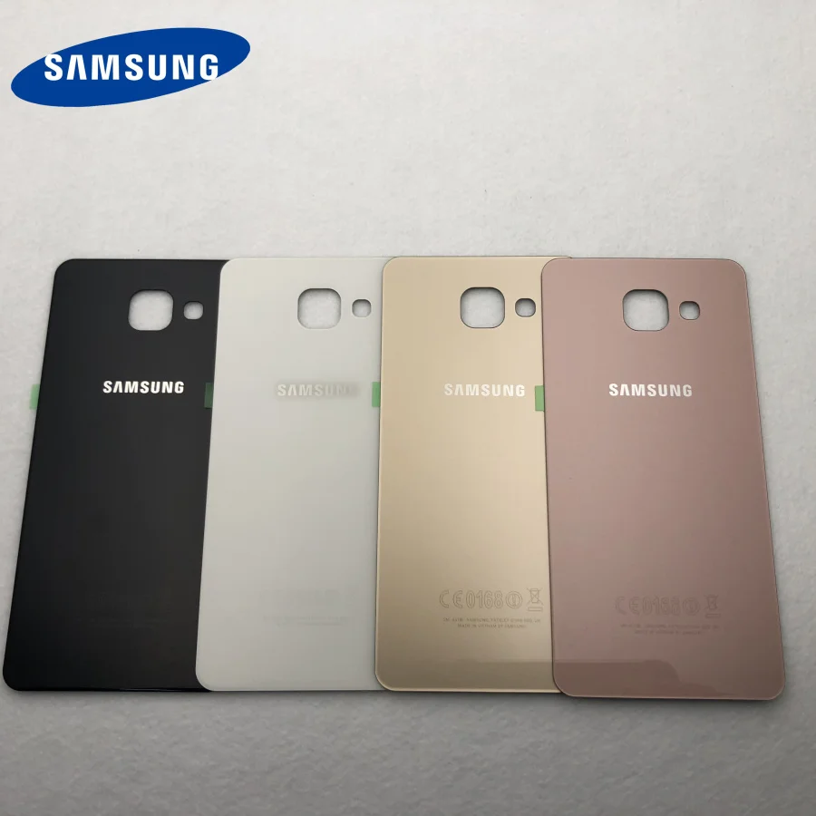 Оригинальный новый задний Чехол для Samsung Galaxy A7 2016 A710 A710F стеклянный корпус