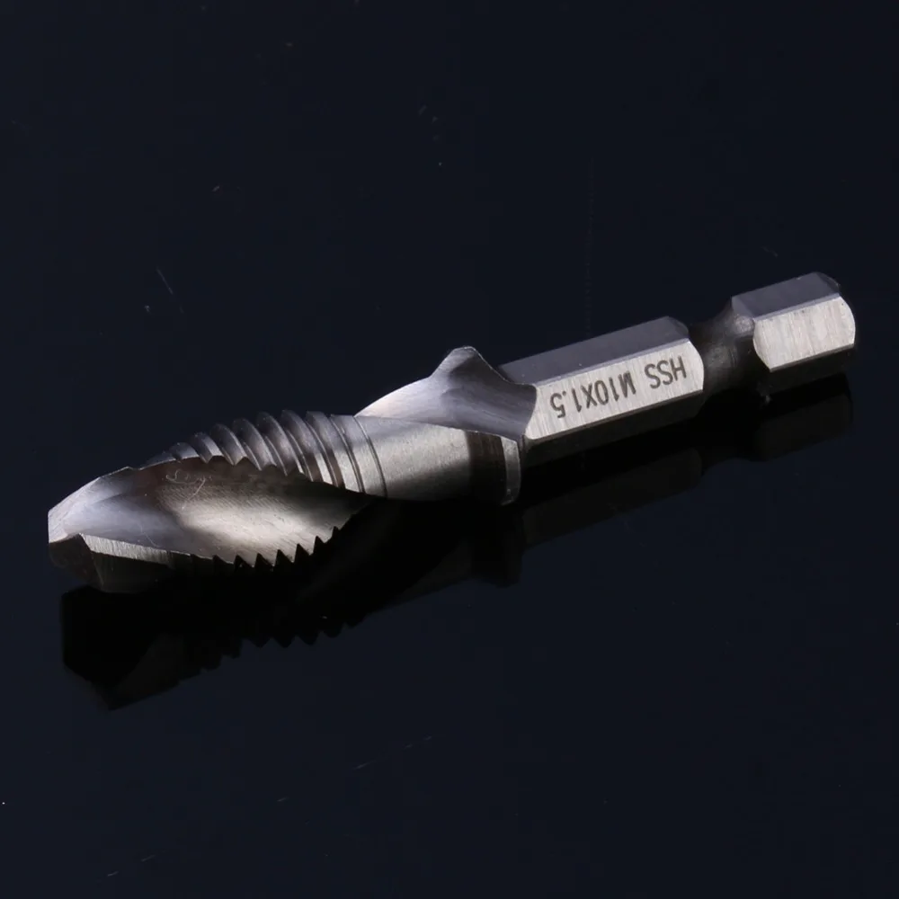 6 шт./компл. сверла с шестигранным хвостовиком винтовые спиральные резьбой сверло