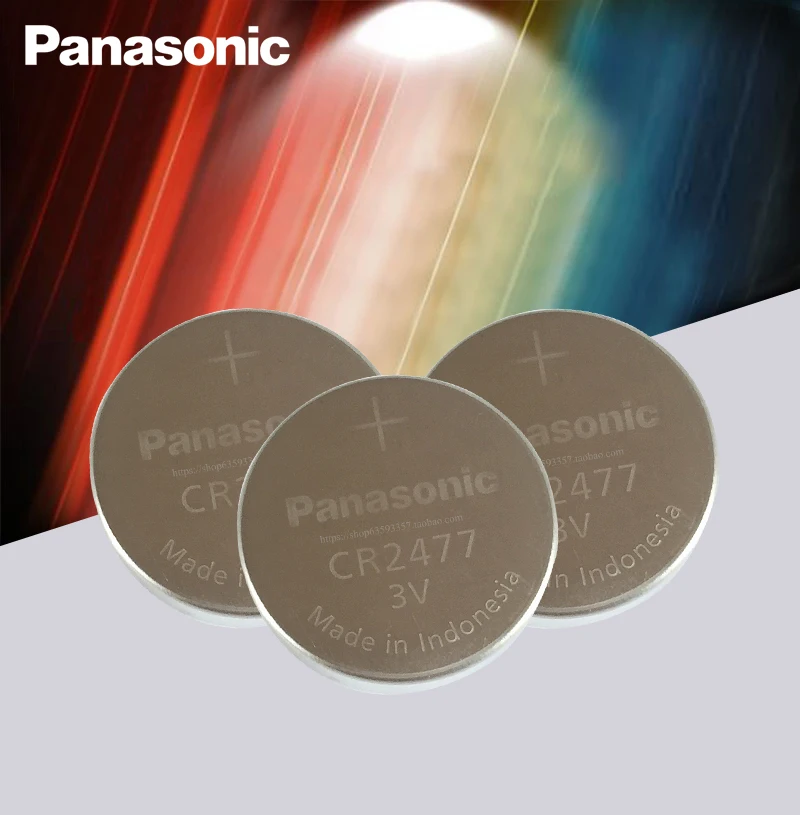 Panasonic 3 шт./лот CR2477 3V CR 2477 высокая производительность высокая термостойкость Кнопка монета батареи