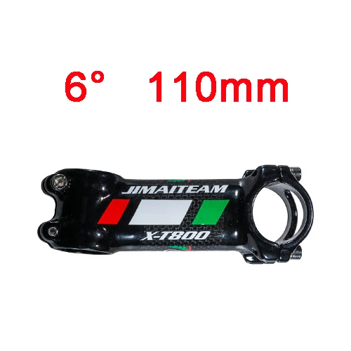 6-110mm JIMAITEAM вынос руля велосипеда из углеродного волокна велосипедный стояк руля MTB дорожный велосипед 31,8 мм угол 6/17 Bicicleta Tallo Bicicleta potencia - Цвет: 6-110mm