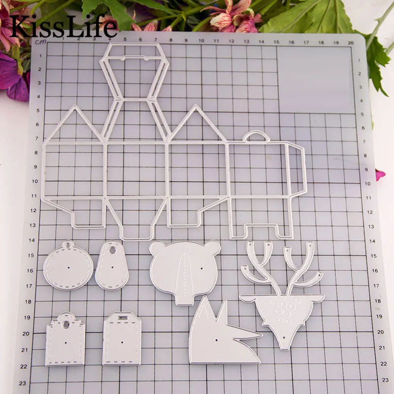 Новинка 2019 DIY милые животные лиса олень конфетная коробка металлические резные