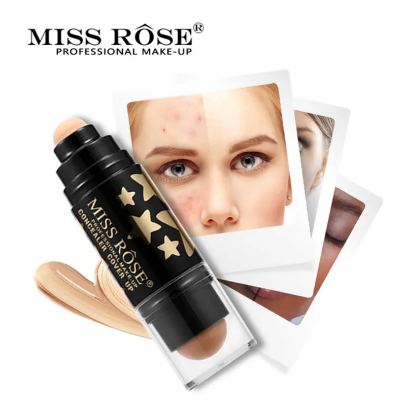Miss Rose 12 цветов двойная головка спонж для косилера палочка натуральное яркое отбеливание база для макияжа лица тональный крем