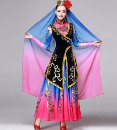 

Синьцзян одежда в китайском национальном стиле костюм для женщин платье принцессы Одежда xinjiang в китайском стиле костюм принцессы вечерние Косплей