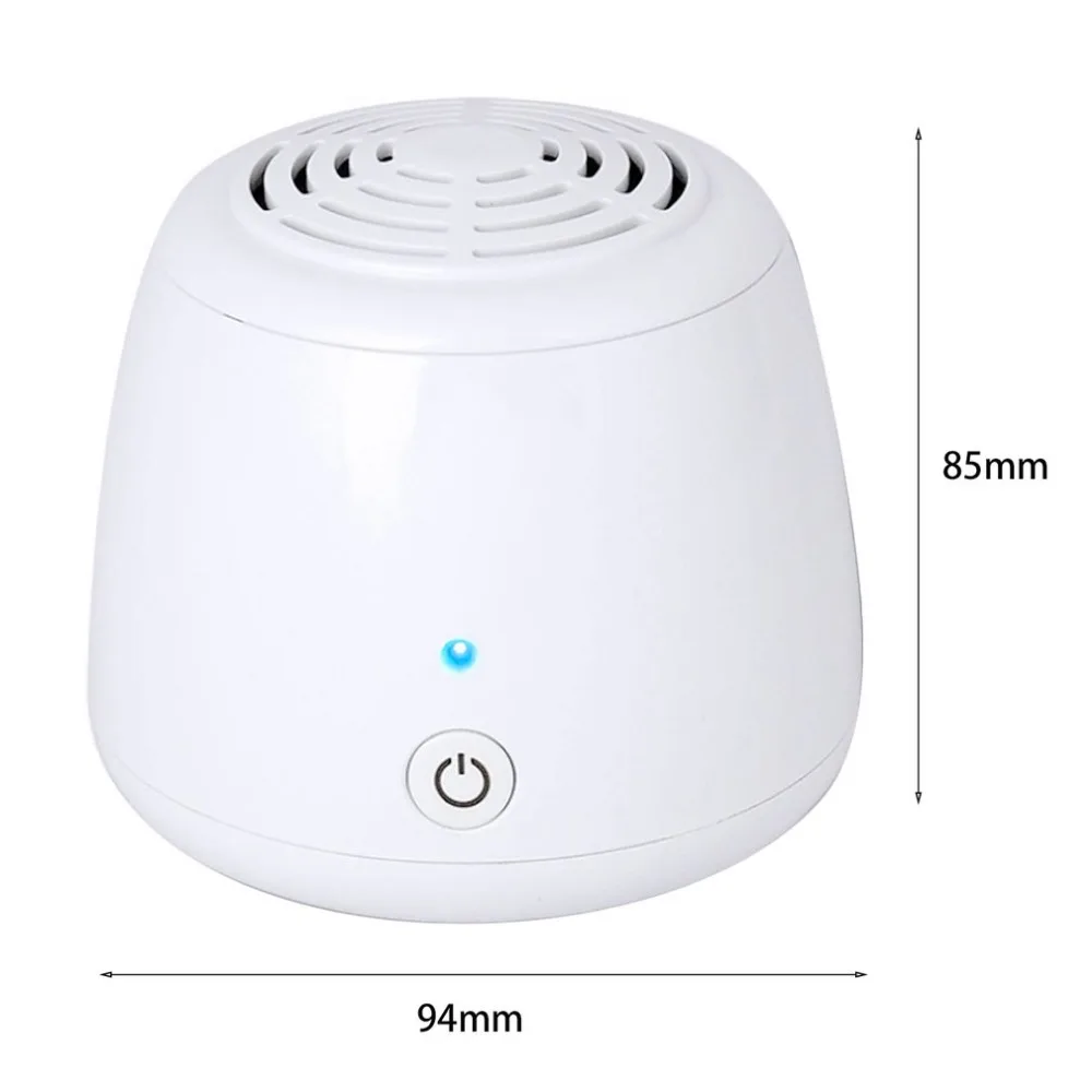 Small Size Electric Air Cleaner Sterilizer Ozone Generator Ozonator ionizer DC5V Refrigerator Air Purifiers Freezer Deodorizer