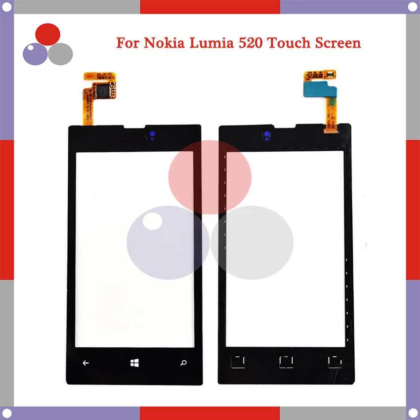Высококачественная сенсорная панель сенсорного экрана для Nokia Lumia 520 N520