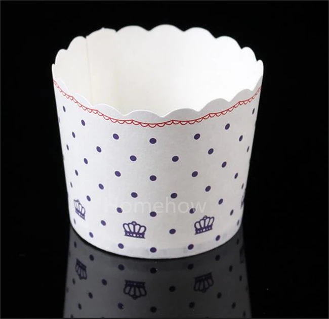 50 шт./лот красочные утолщенные формочки для маффинов кексов бумажный стаканчик