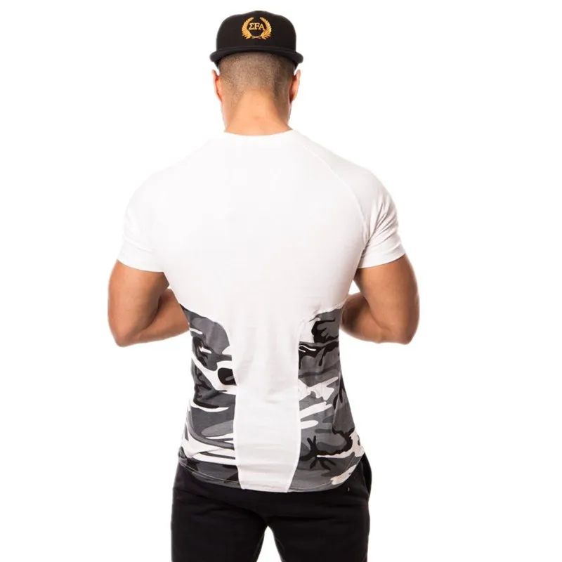 2018 Spring Summer Men Short Sleeve Sport Running Shirt breathable Training Fitness T Gym bodybuilding Clothing Sportswear | Спорт и