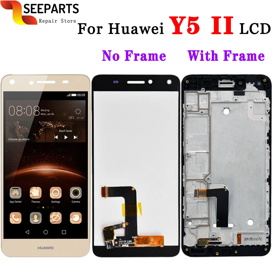 Для Huawei Y5 II ЖК дисплей + сенсорный экран 100% протестированный дигитайзер сборка