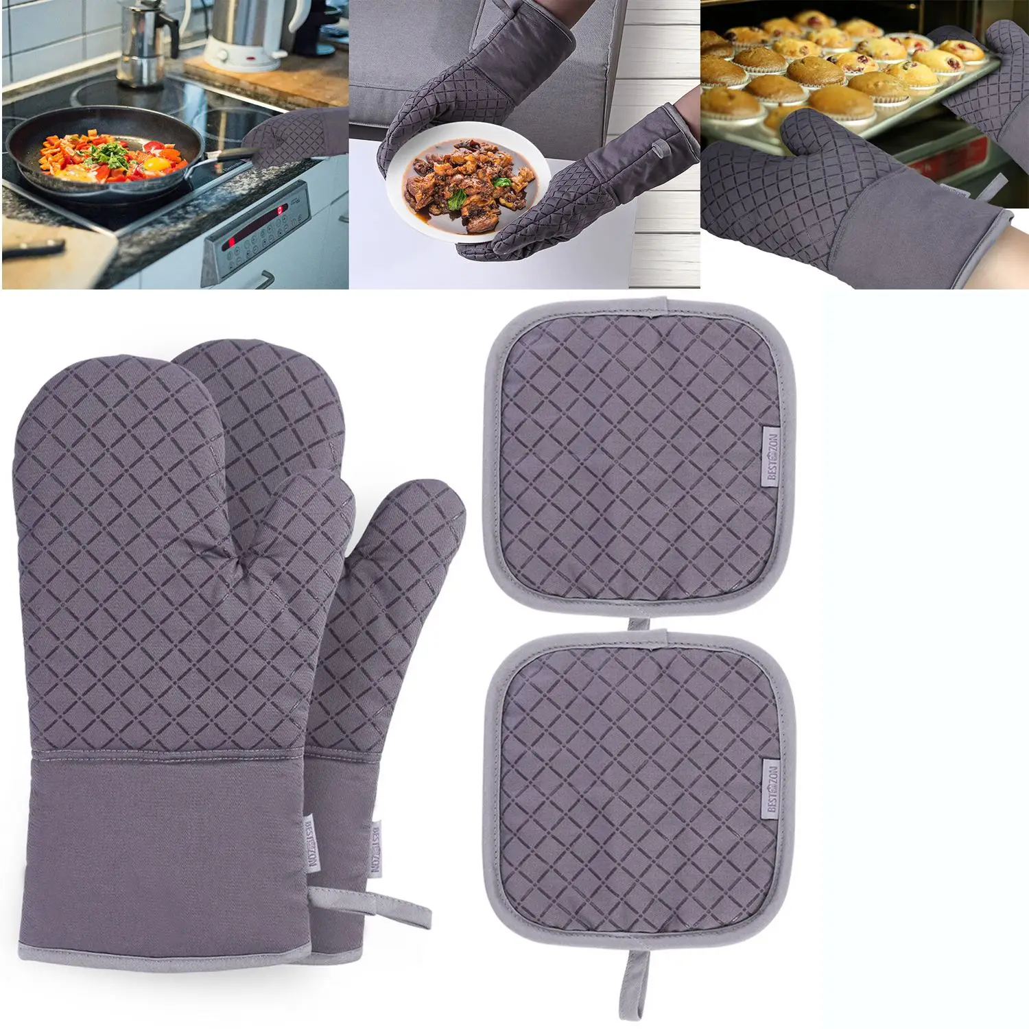 1 комплект прихватка термостойкие перчатки Кухня печи барбекю для готовки