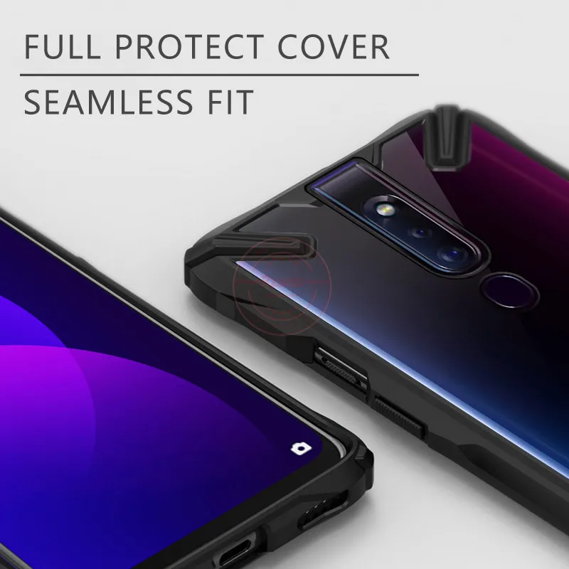 Чехол для телефона Rzants для OPPO F11 Pro, прозрачный жесткий противоударный усиленный угловой прочный тонкий чехол для OPPO F11 Pro