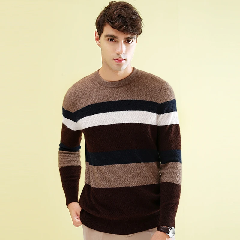 

ZHILI 2018 New Autumn Winter Crew Neck Pullover Cashmere Sweater