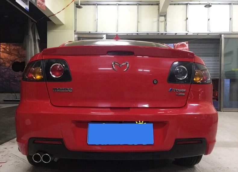 Неокрашенный задний спойлер Osmrk из АБС пластика для mazda 3 2006 2012|spoiler for 3|rear spoilerrear wing
