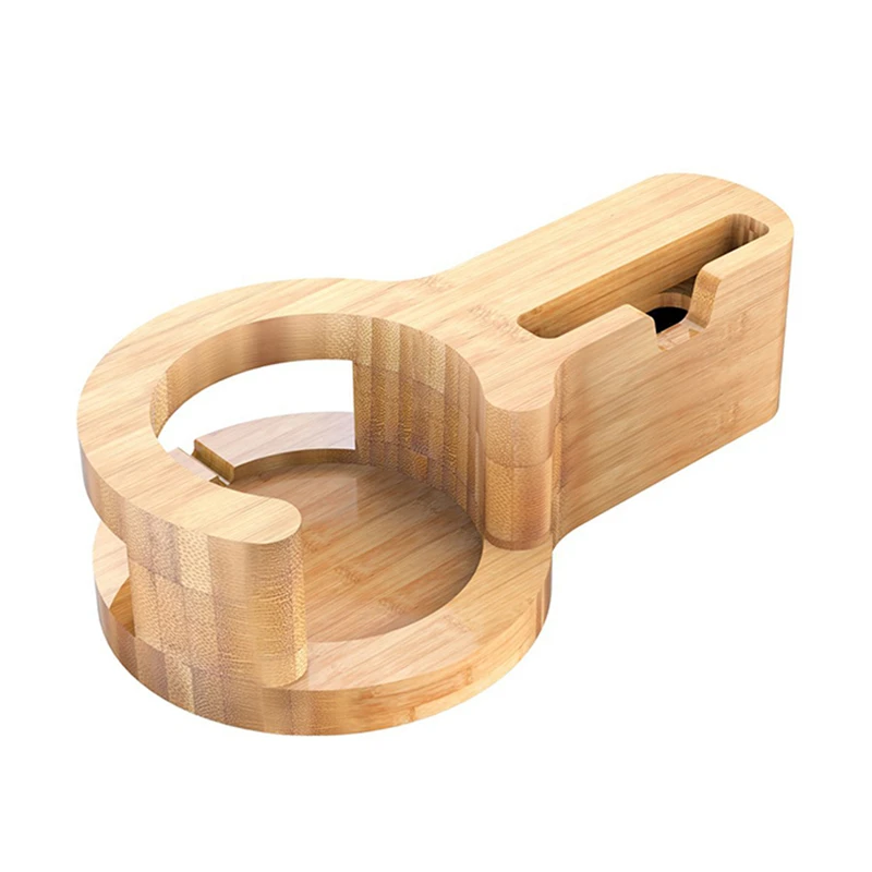 1 шт. многофункциональная бамбуковая подставка для зарядки телефона держатель