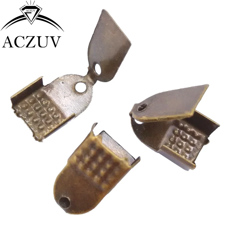 2000 шт./лот украшения концевые колпачки кожаный шнур концы воск хлопок веревка