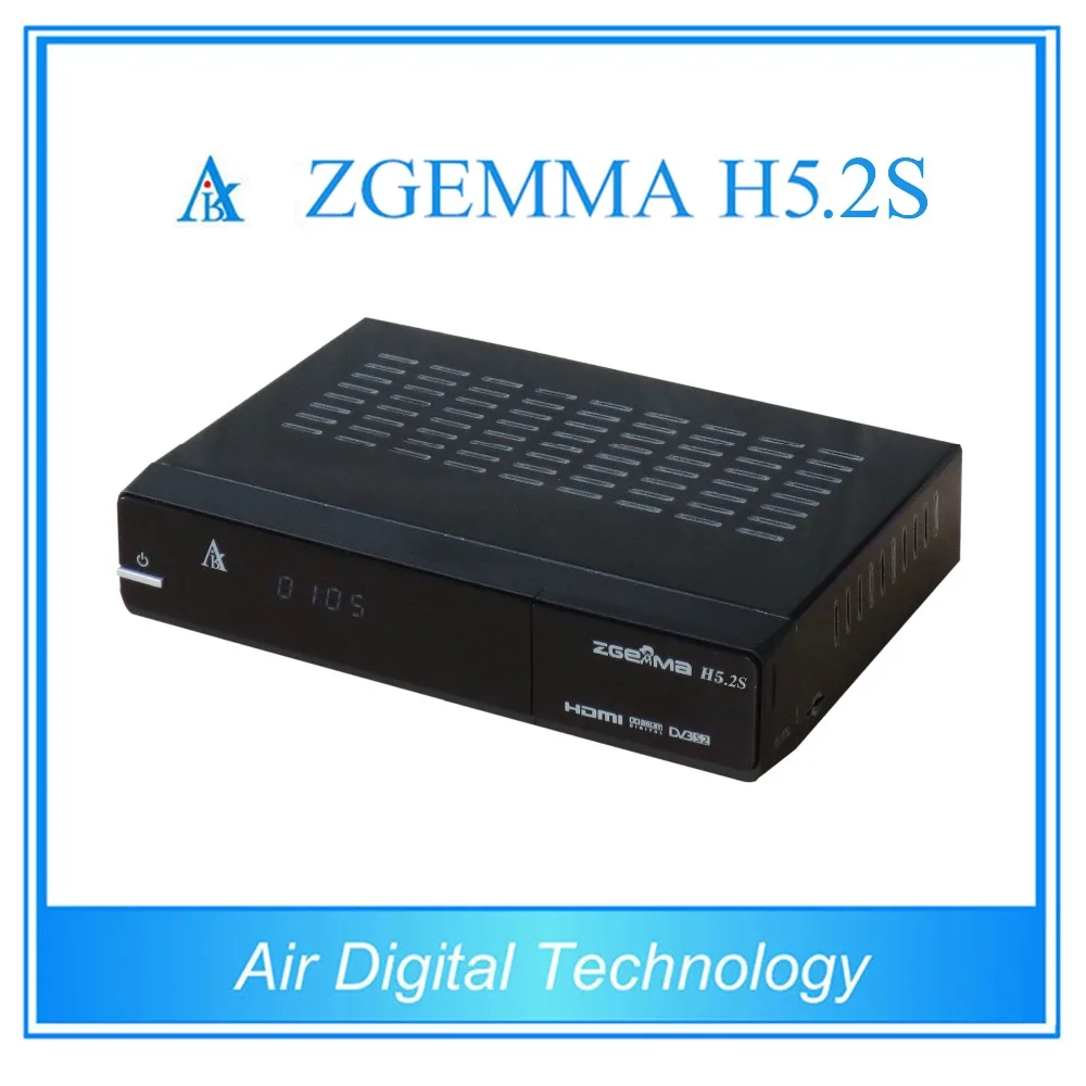 2 шт./лот zgemma h5.2s двойной тюнер dvb s2 спутниковый ресивер h.265 декодер|dvb s2|tuner s2dvb satellite