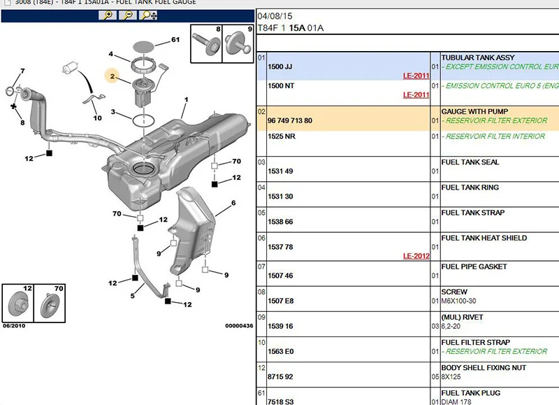 Baificar двойной трубы Электрический топливный насос в сборе в баке для peugeot 206 3008 308CC 308SW RCZ 406 Citroen C4