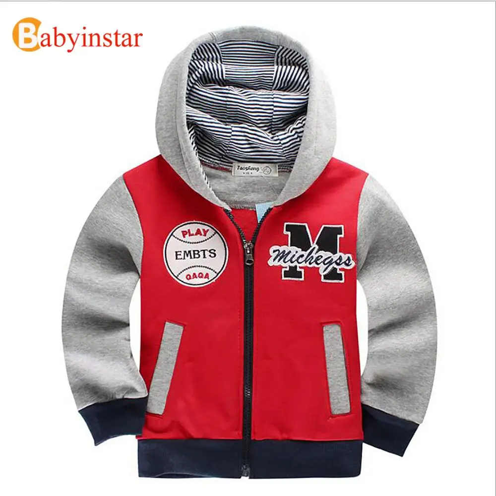 Babyinstar/Детское пальто; сезон весна-осень повседневные толстовки в стиле пэчворк спортивные толстовки для мальчиков Новинка года; Модная стильная детская куртка; пальто