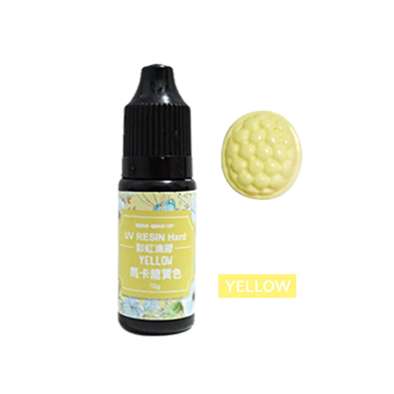 Yellow Пигмент УФ гель лак твердый клей для силиконовой полимерная Форма ювелирных изделий поделка рукоделие XIN - Цвет: Yellow