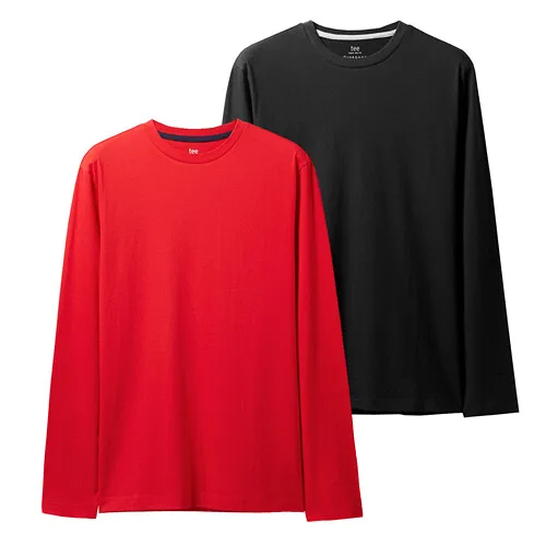 11Black Giordano две мужские водолазки с длинными рукавами и круглым вырезом под шею, имеется множество вариантов данной модели - Цвет: 11Black