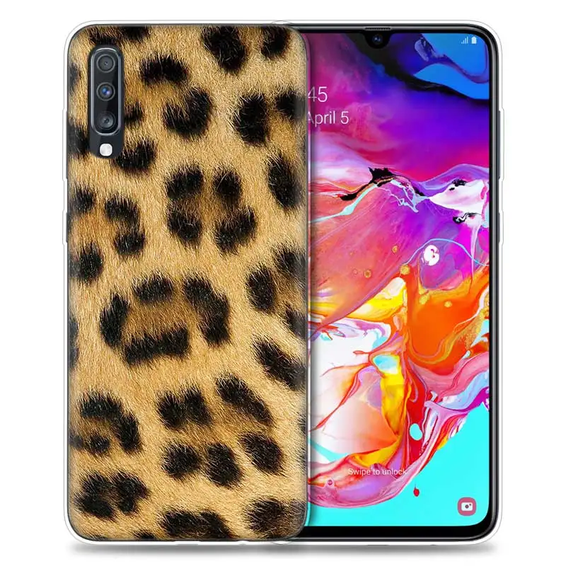 03 Тигра и леопардовой расцветкой чехол для samsung Galaxy A50 A70 A80 A60 A40 A30 A20 A10 M30 M20 M10 A6 A8 плюс A5 A7 A9 чехол для телефона из ТПУ с принтом" - Цвет: 03