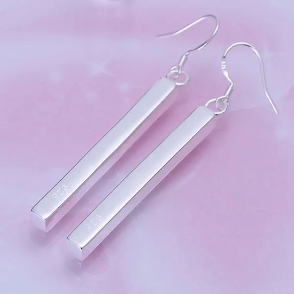 Женские серьги с серебряным покрытием ювелирные изделия из серебра 925 пробы SE002 |