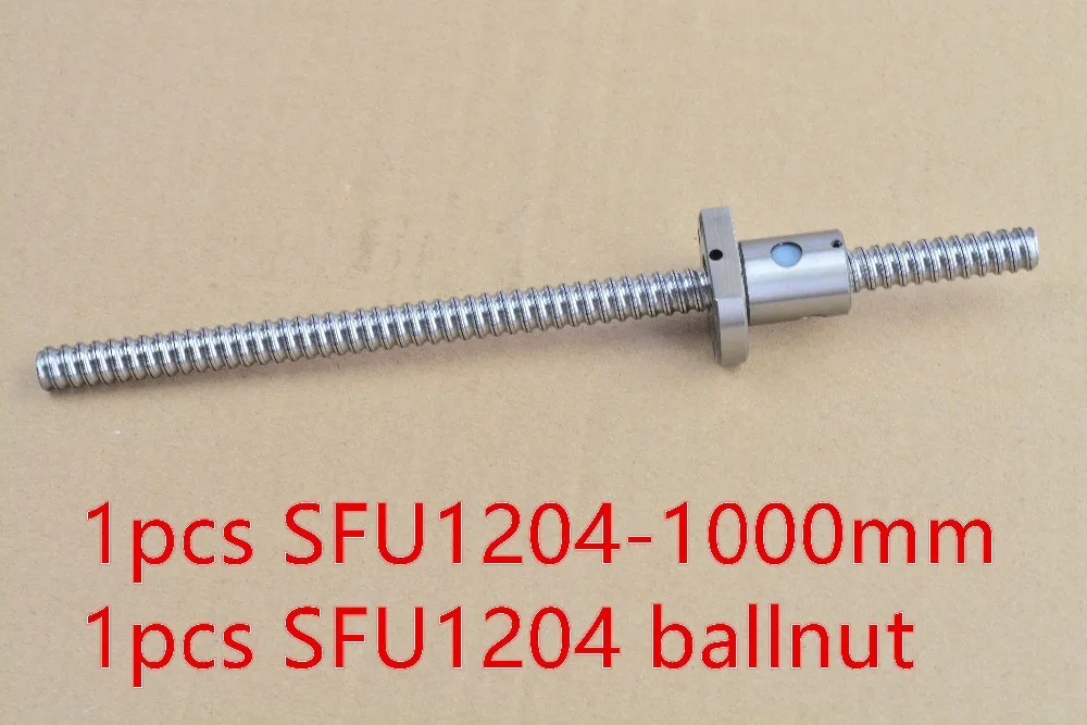 Диаметр 12 мм шариковый винт RM1204 Длина 1000 и гайка SFU1204 гравировальный станок с ЧПУ 1