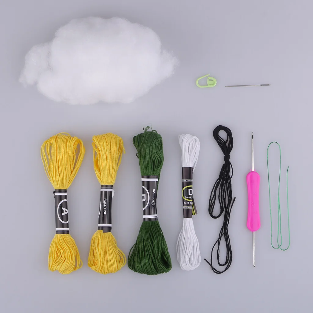 Набор для вязания с 3D жирафом кукла детей учится вязание мягкая игрушка|Швейные