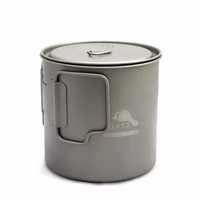toaks camping titanium pot 650ml cup ultralight portable titanium bowl pot 650 l