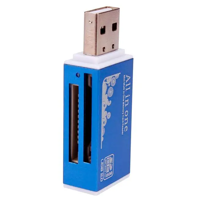 USB2.0 Multi-in-1 высокоскоростной считыватель карт памяти Micro SD SDHC TF считыватель карт MMC Futural Digital M2 MMC
