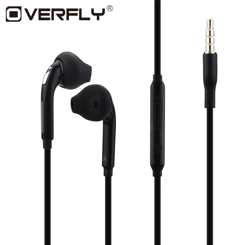 Overfly 3 5 мм стерео музыкальные наушники для бега с микрофоном Регулятор громкости