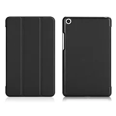 Чехол-книжка для Xiao mi Pad 4 8,0 mi Pad 4 из искусственной кожи+ ПК с функцией автоматического пробуждения и сна для Xiao mi Pad 4, чехол-книжка s - Цвет: Черный