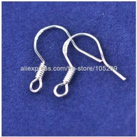 200pcslot making diy jewelry design hook earrings 15mm 925 sterling silver fish hooks accessories for women earring