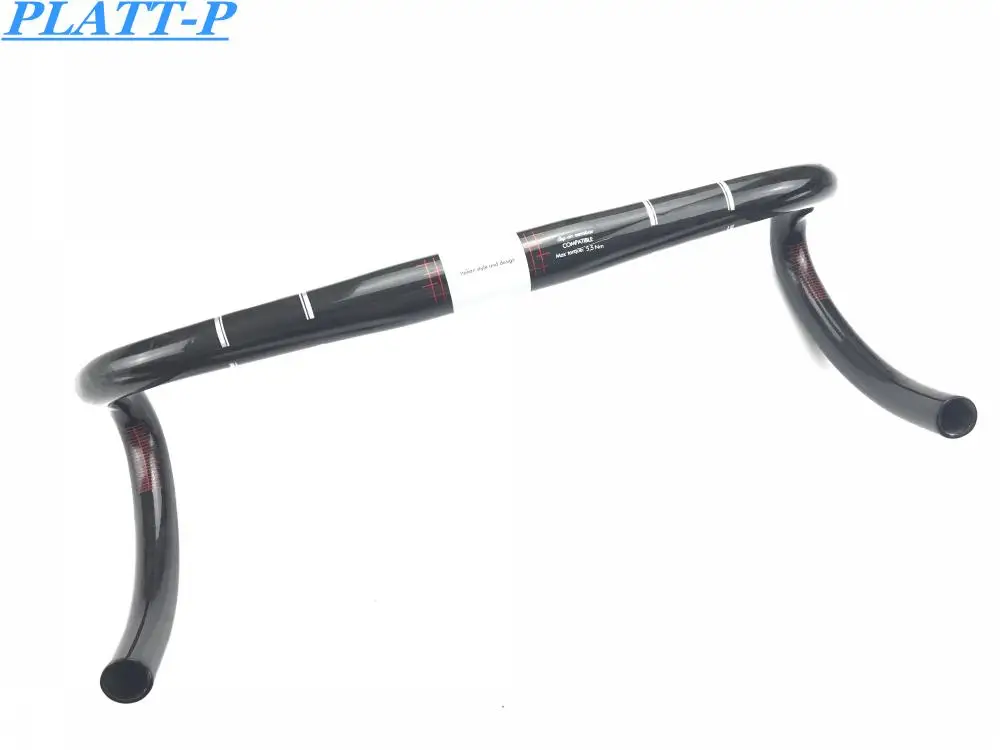 

PLATT fw UD glossy full carbon fiber carbon handlebar full carbon road bike handlebar bicycle handlebar bicycle accessories