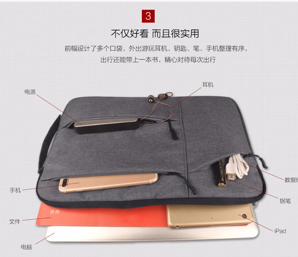 Laptop Sleeve Bag for 14.1 inch PiPo W9 Pro Tablet PC Case Nylon Notebook bag Women Men Handbag W9Pro | Компьютеры и офис