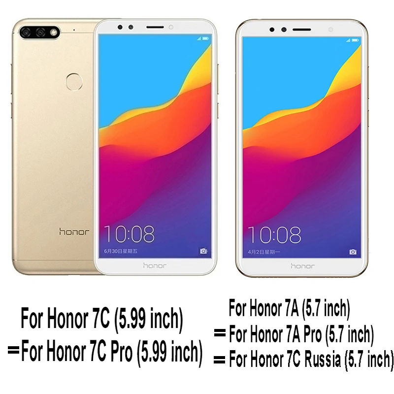9D полноэкранное Защитное стекло для huawei Honor 8x 7a Pro, закаленное стекло, пленка для huawei Honor 7c 7x, защитное стекло