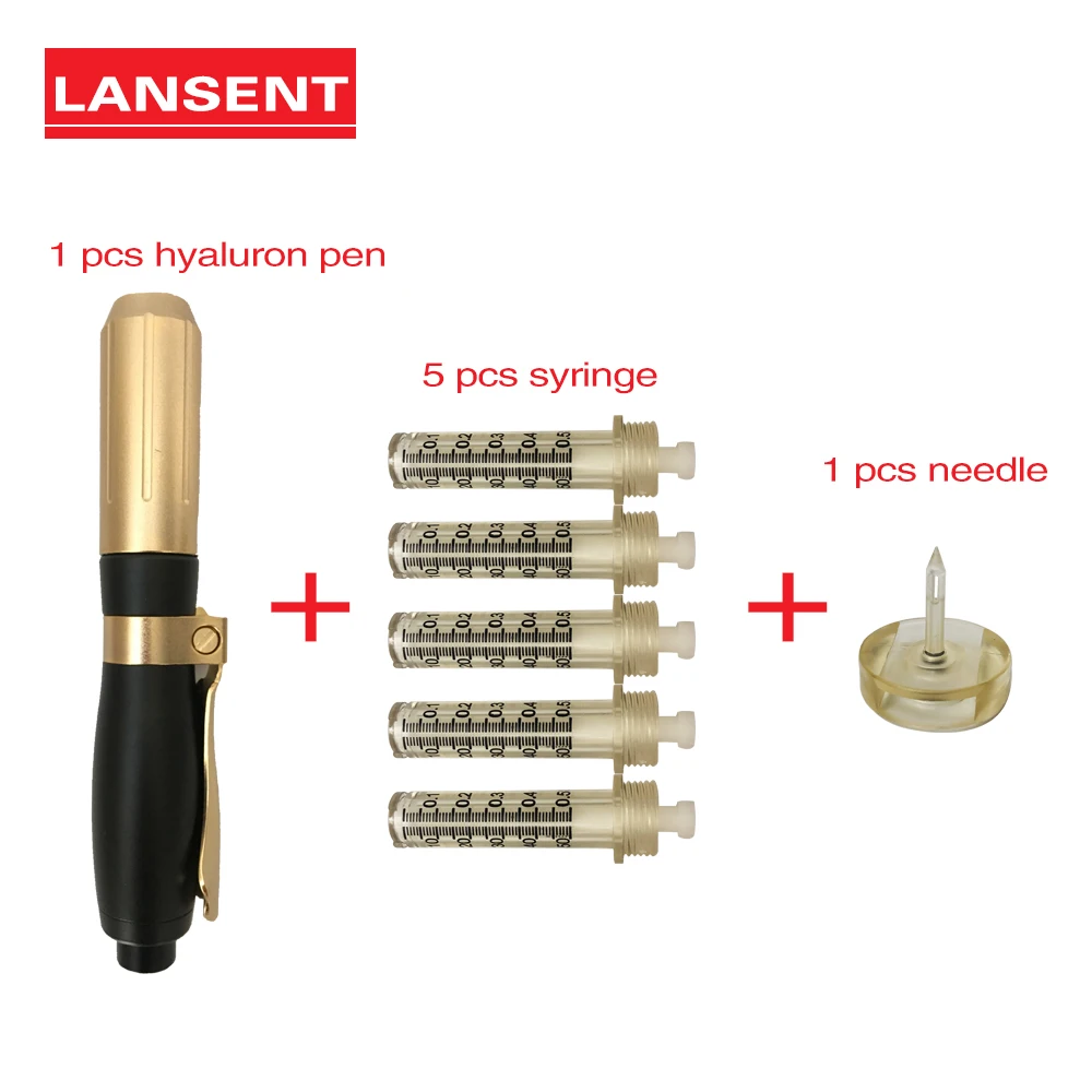 

0.5ml Hyaluron Pen Set Free Customize LOGO Syringe Converter Skin Care Tools Hyaluronic For Anti-wrinkle Mesotherapy Gun