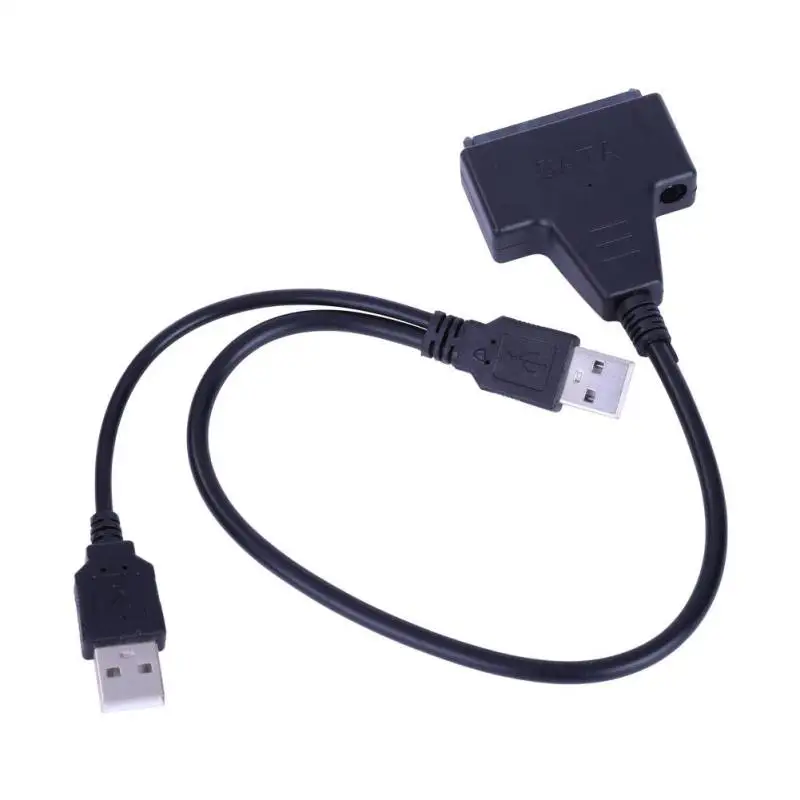 Двойной USB 2 0 к SATA кабель адаптер компьютера 5 &quot/3 5&quot Жесткий драйвер
