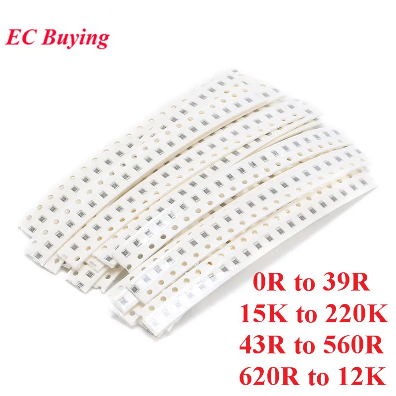 Набор резисторов 0603 SMD 500 шт. набор для образцов 5% 25 значений * 20 шт.|Резисторы| |