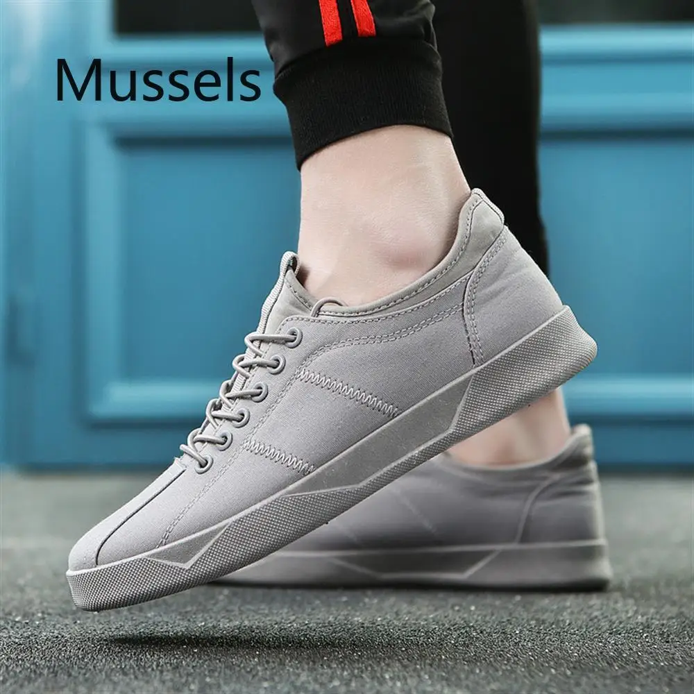 2019 Spring Autumn Canvas Shoes Men Lace Up Casual fashion Solid Breathable Male Footwear Flats Outdoor Street | Обувь
