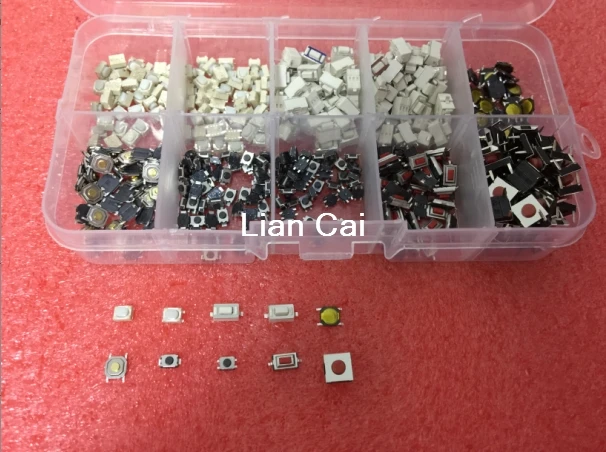 250 шт. 10 типов тактильные кнопочные микропереключатели | Обустройство дома