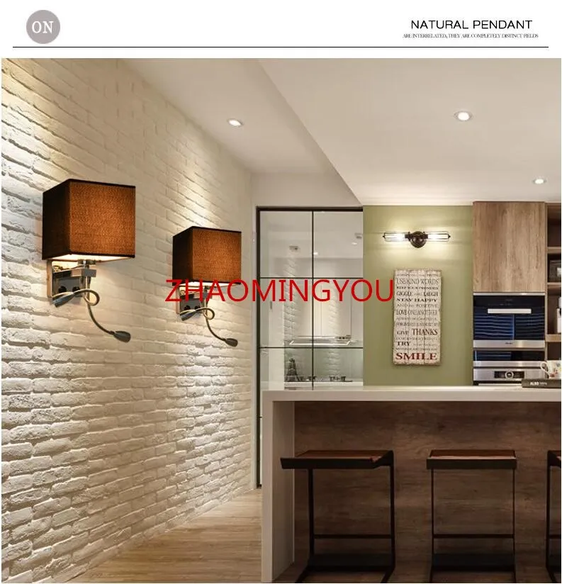 Светильник Светодиодный настенный из ткани и железа 10 шт.|iron wall lamp|wall lampreading lights