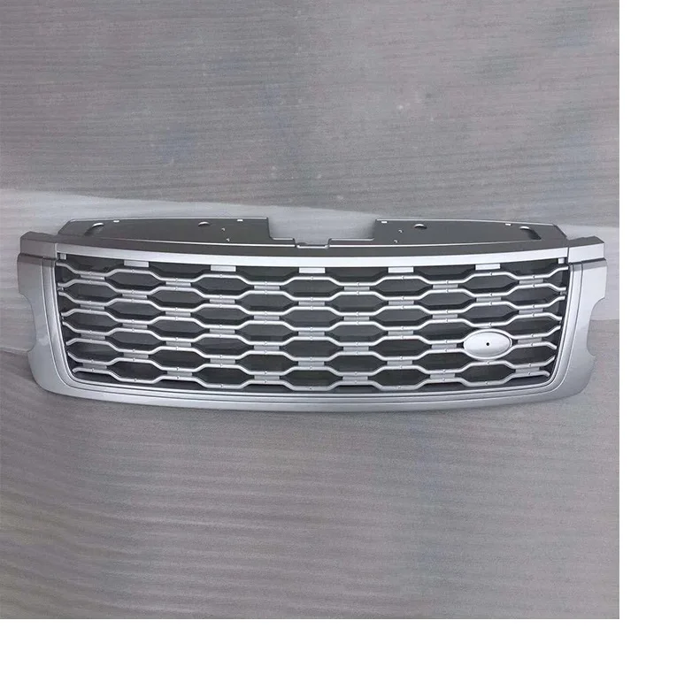 Sivler Grille Подходит для Land Rover Range Rover 18 19 передняя решетка сетчатая передняя противотуманная крышка вентиляционная боковая вентиляционная решетка - Цвет: Sivler Grille