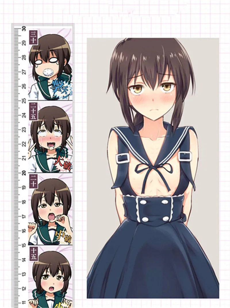 B Аниме Kantai Коллекция Kancolle Premium Suzuya Dakimakura Fubuki Dakimakura измерительная линейка Хэллоуин косплей линейка - Цвет: B