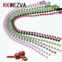 7pcsset dia 2mm colored metal material mini bead chain eyes fish eyes fly fishing lure fly tying materials