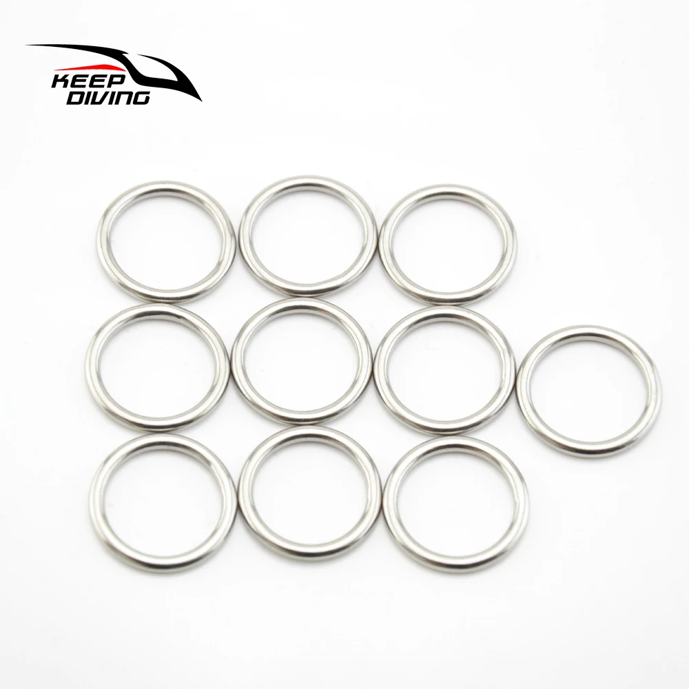 10 шт. сварные круглые кольца из нержавеющей стали 316 20 мм|diving rings|equipment diveequipment welding |