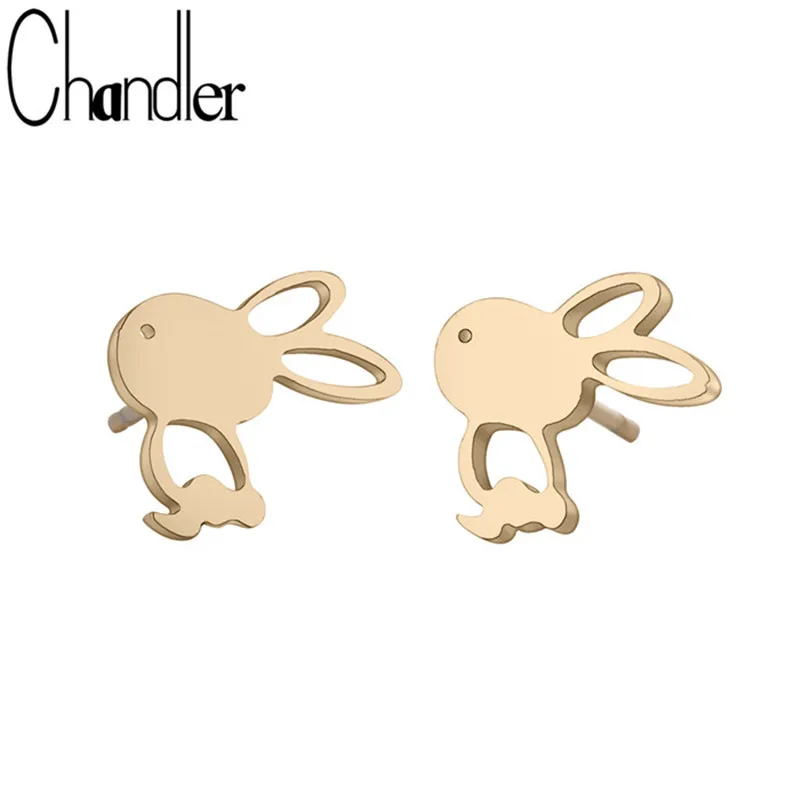 Детские серьги-кролики из нержавеющей стали 316L | Украшения и аксессуары