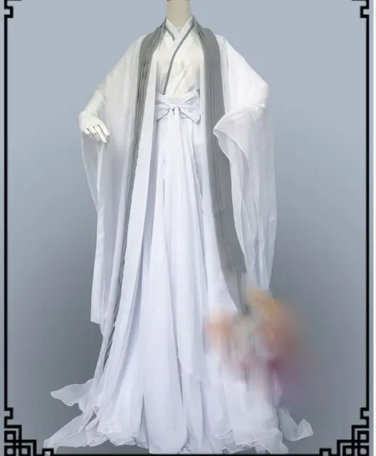 C fengqingchen 165cm 6 видов конструкций белый шифоновый костюм феи Hanfu для ТВ Игры Хуа Си Инь Cos Ye Zhen женский фото косплей Hanfu - Цвет: C fengqingchen 165cm
