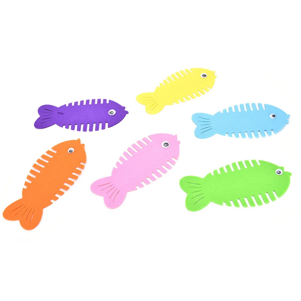1 шт. разноцветная мультяшная игрушка в виде рыбы терпение мышление ручная работа